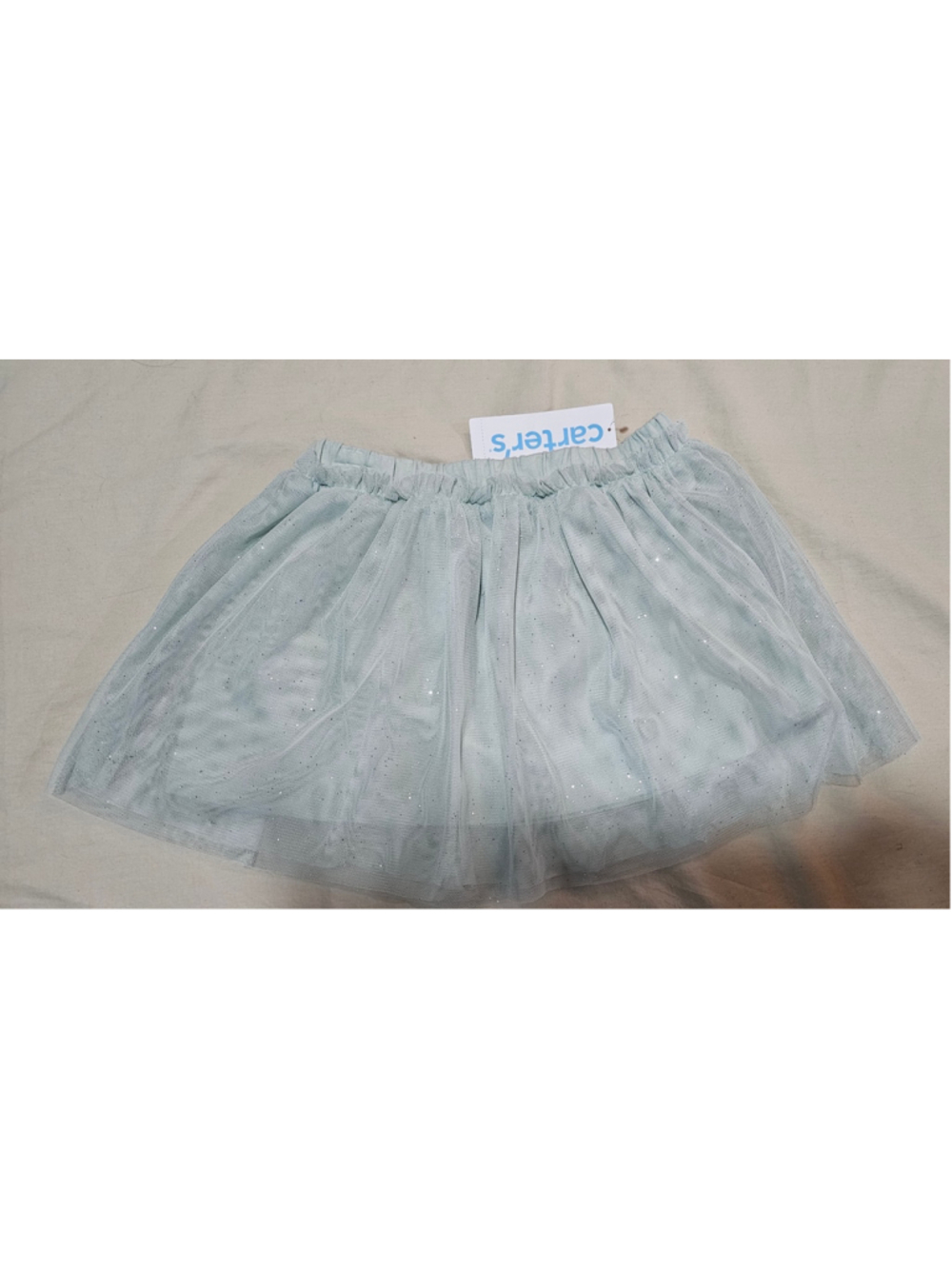 Girls Carter's Light Green Glitter Tulle Skirt 3T NWT